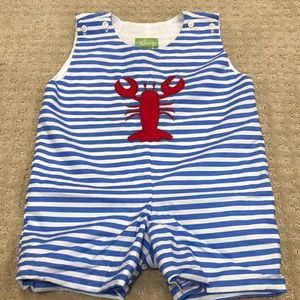 Classic Whimsy Lobster Romper 2T
